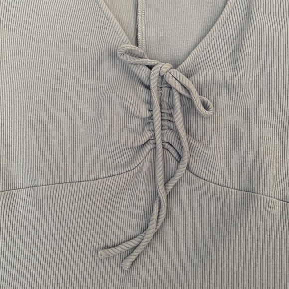 Ribbed Blue Dress - Picture 3 of 5